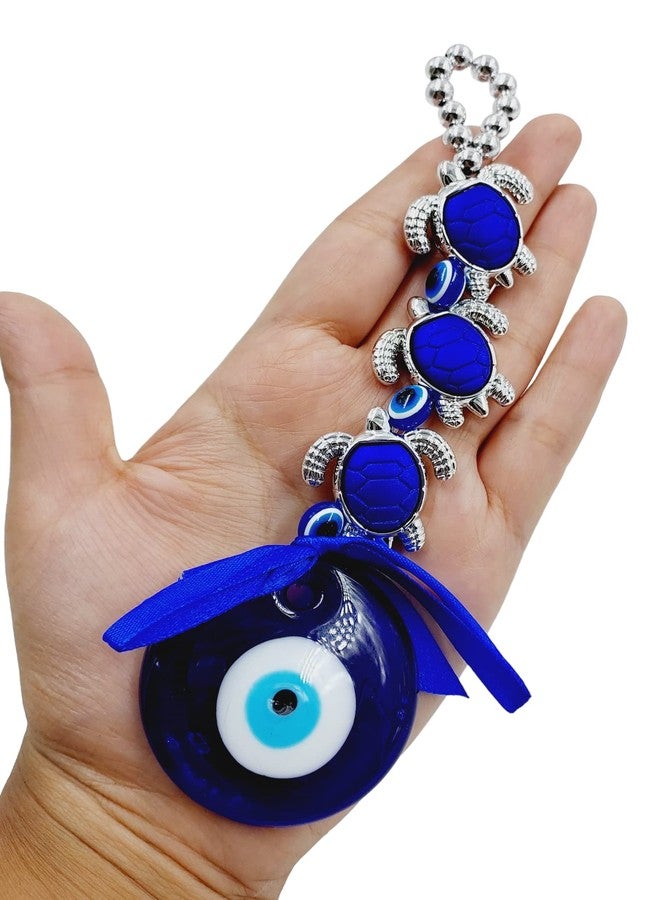 ARTISKRITI Evil Eye Hanging for Home Nazar Battu for Home Protection, Good Luck Charm and Prosperity at Office and Home (Blue Tortoise) - Image 1
